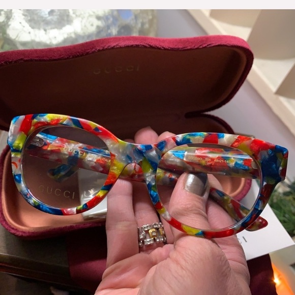 SOLD⛔️Authentic GUCCI 48 tortoise Acetate crystals - Picture 2 of 8